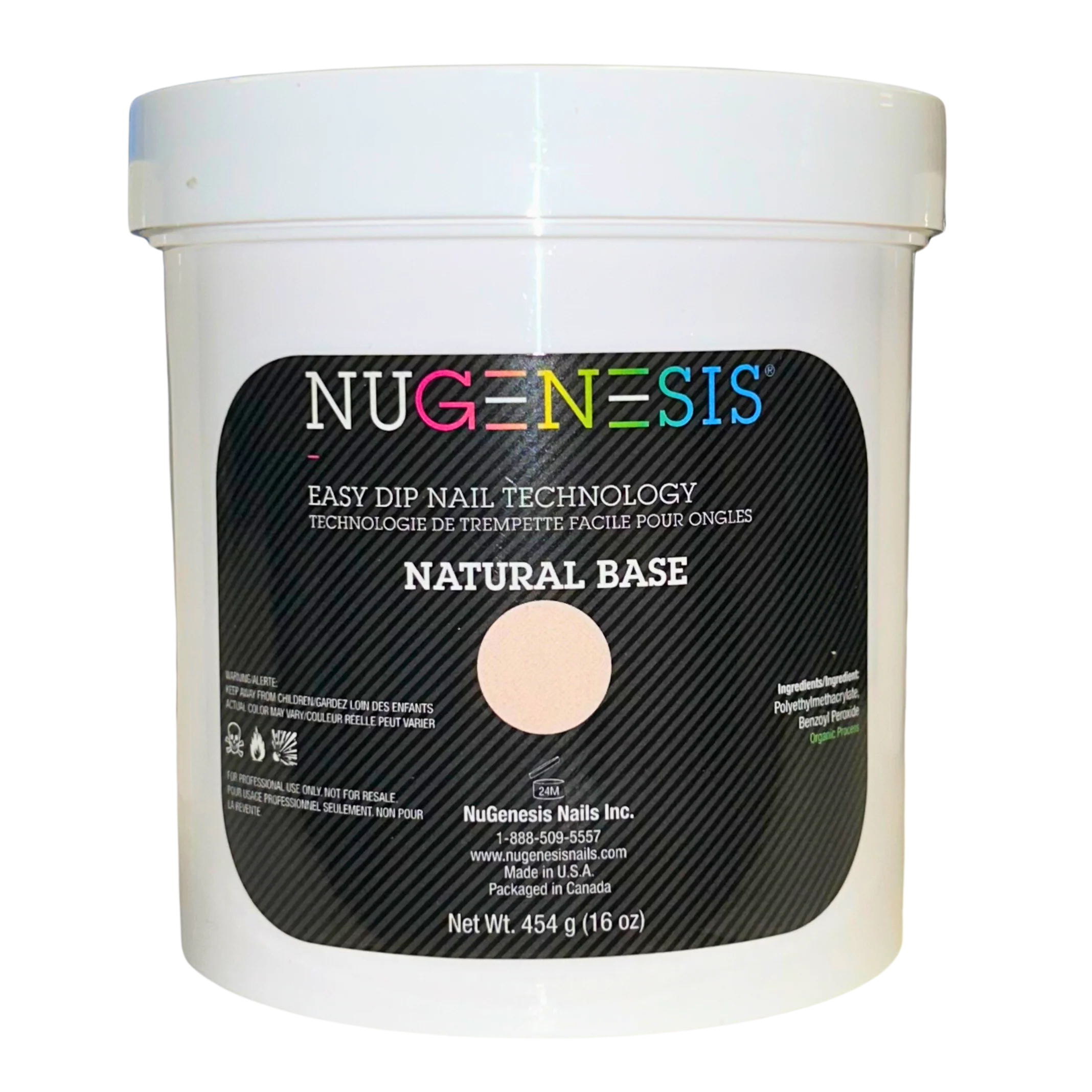 Nugenesis Dip Powder Natural Base (16oz)