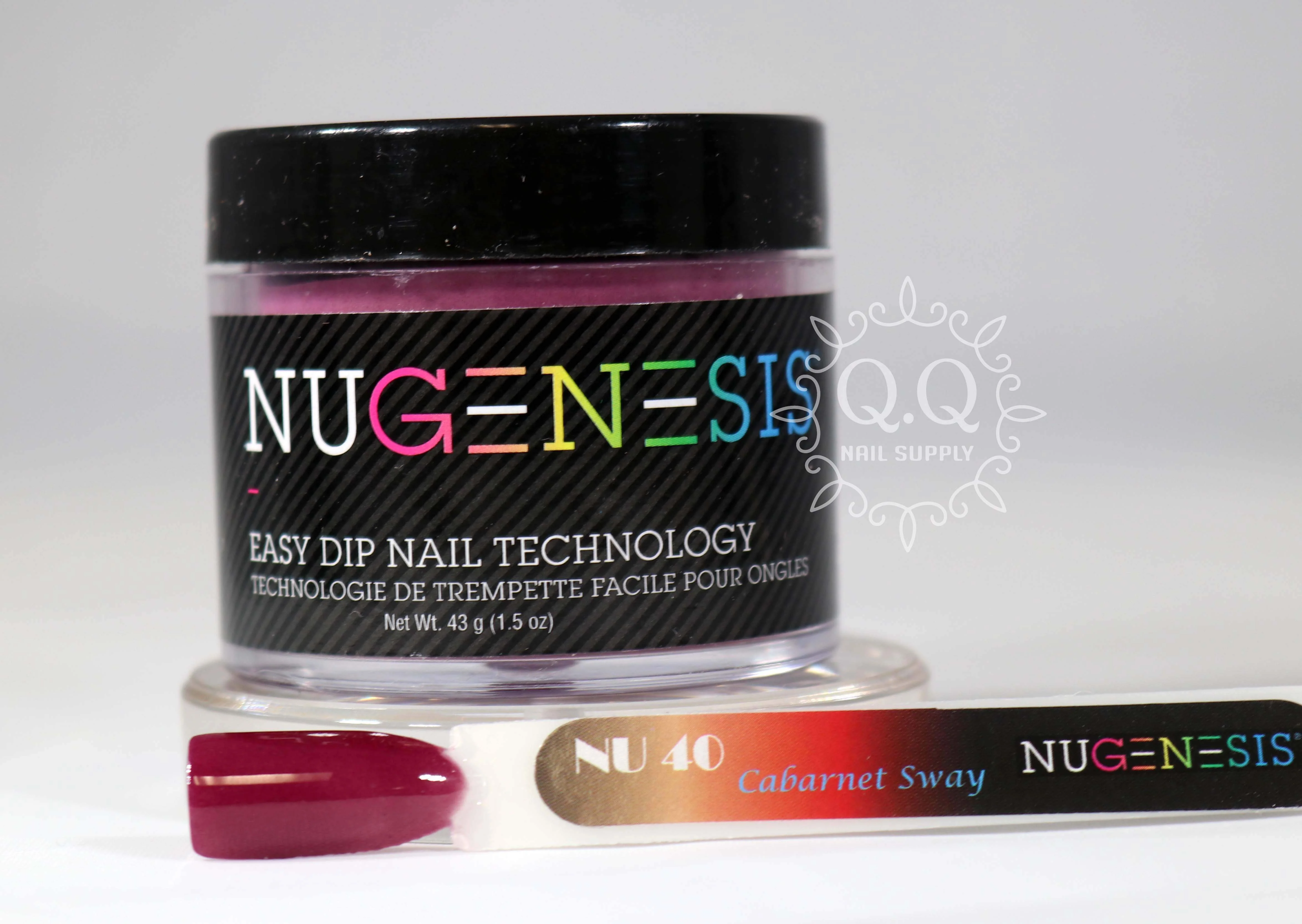 Nugenesis Dip Powder - NU 40 Cabarnet Sway - Image 2