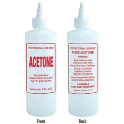 Empty Acetone Twist Top Bottle (8oz)