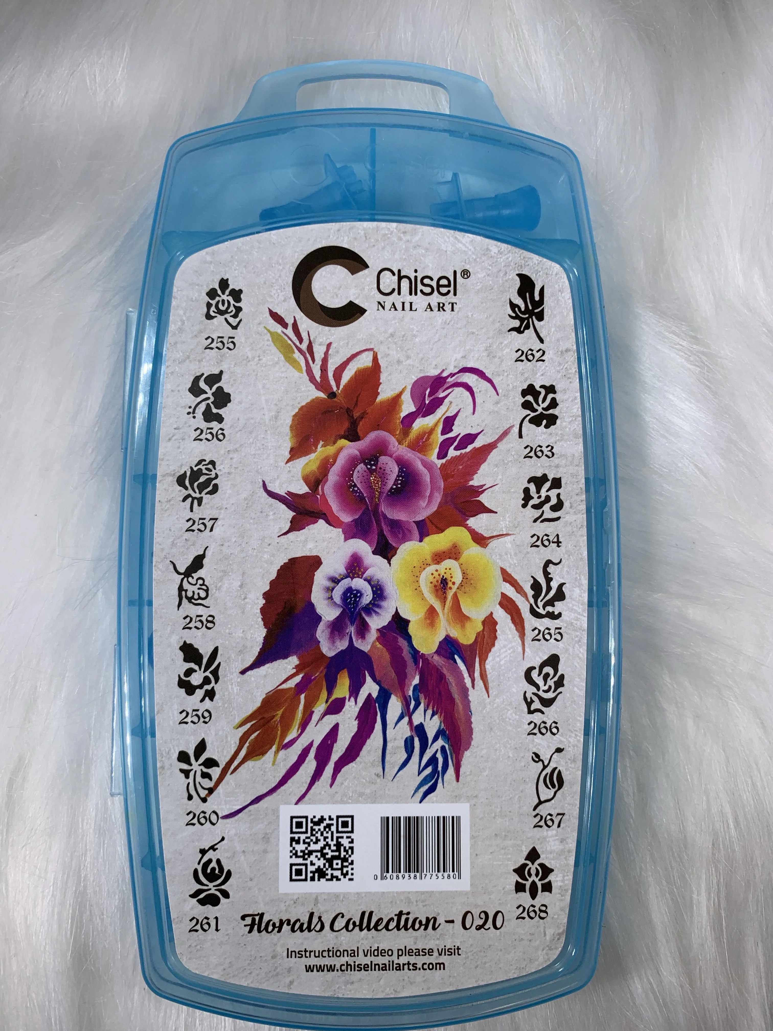 Chisel Acrylic Nail Stamp - Floral 020