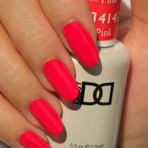 DND Gel Duo 414 - Summer Hot Pink - Image 3