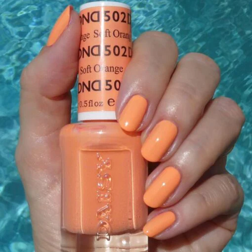 DND Gel Duo 502 - Soft Orange - Image 3