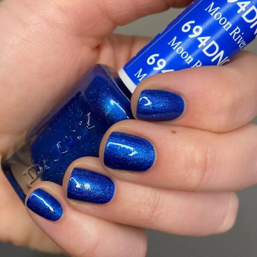 DND Gel Duo 694 - Moon River Blue - Image 3