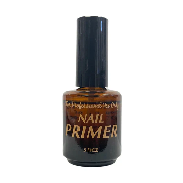 Empty Glass Amber Glass Nail Primer Bottle (0.5oz) - Image 2