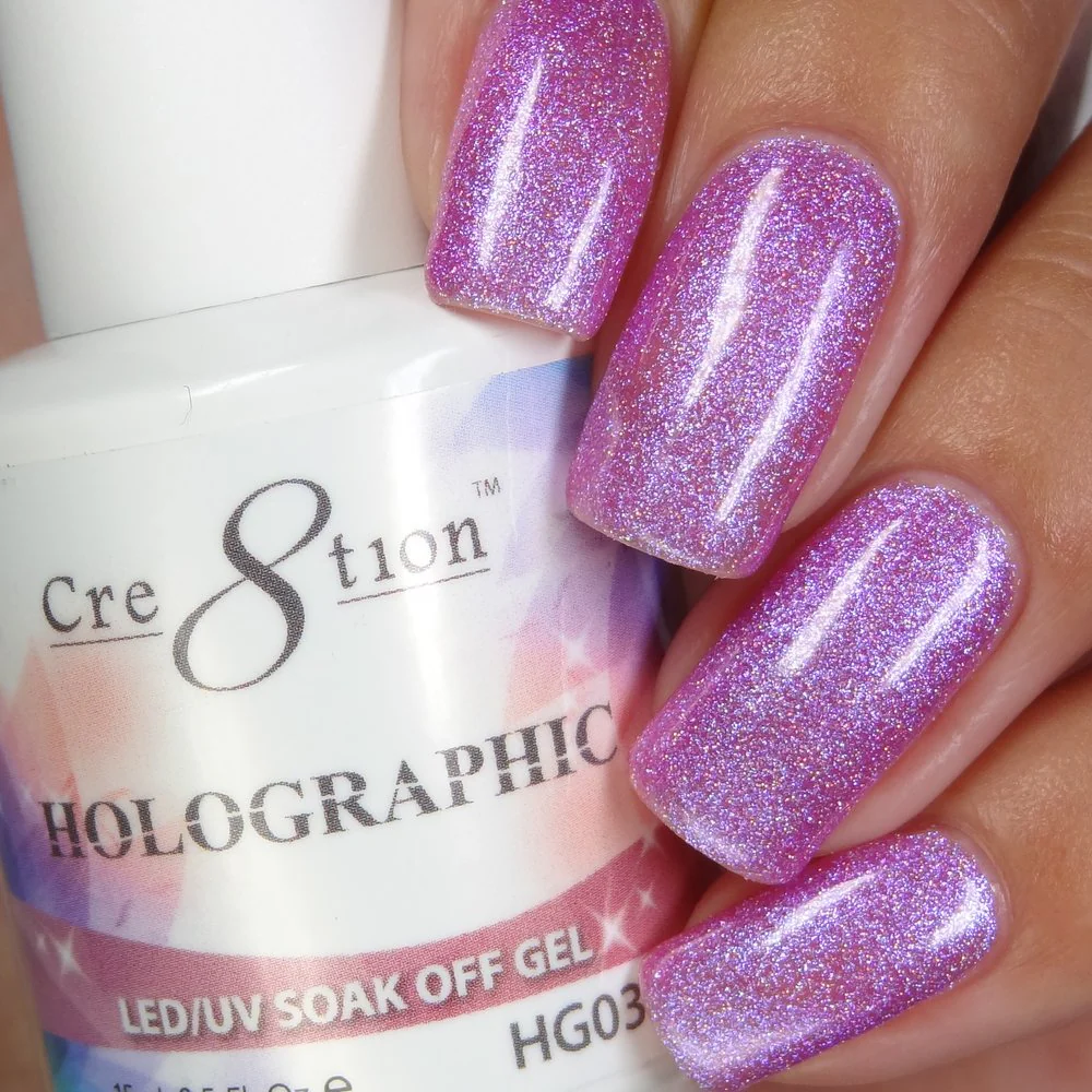 Cre8tion Soak-Off Holographic Gel 03