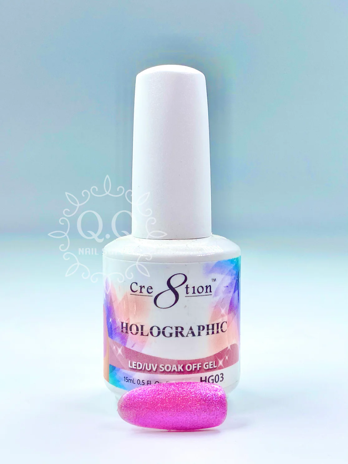 Cre8tion Soak-Off Holographic Gel 03 - Image 2