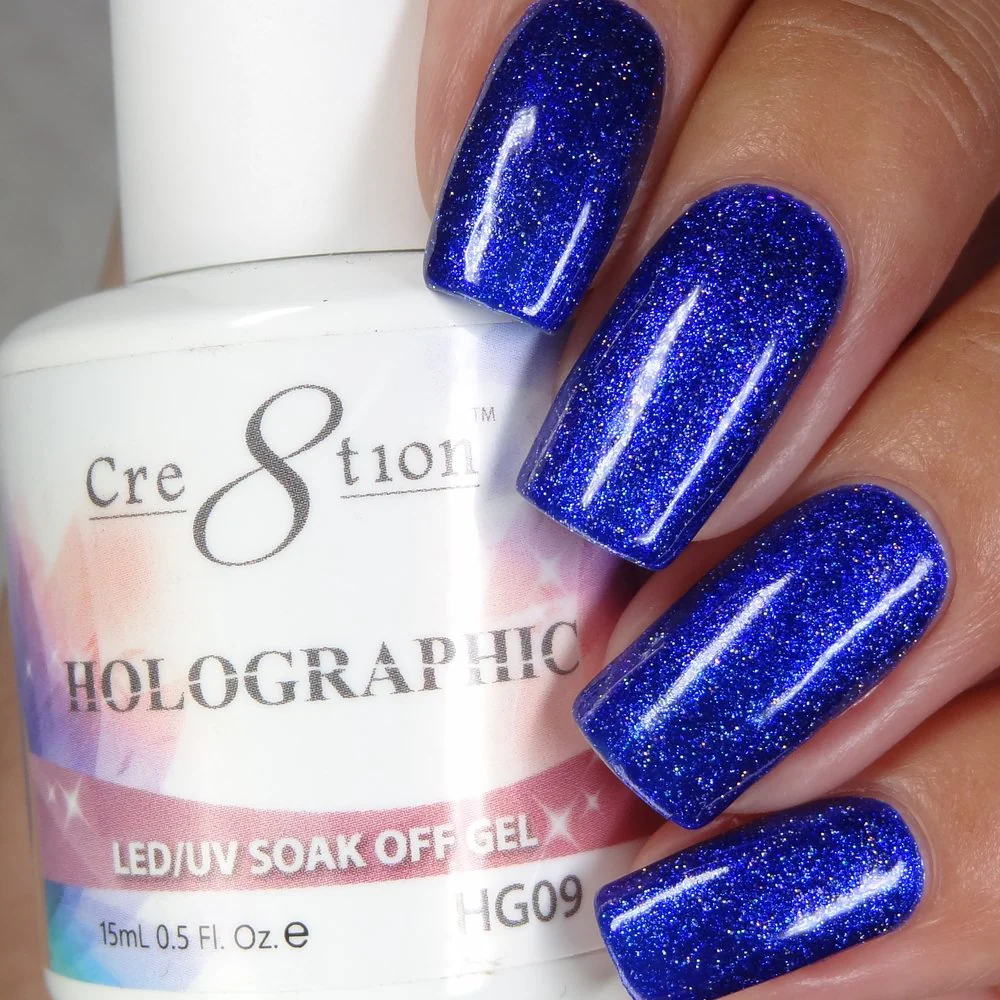 Cre8tion Soak-Off Holographic Gel 09
