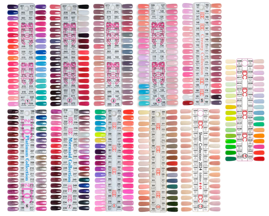 DC Whole Collection Sample Chart (11 Sets)