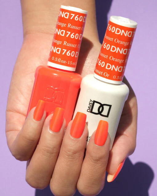 DND Gel Duo 760 - Russet Orange - Image 3