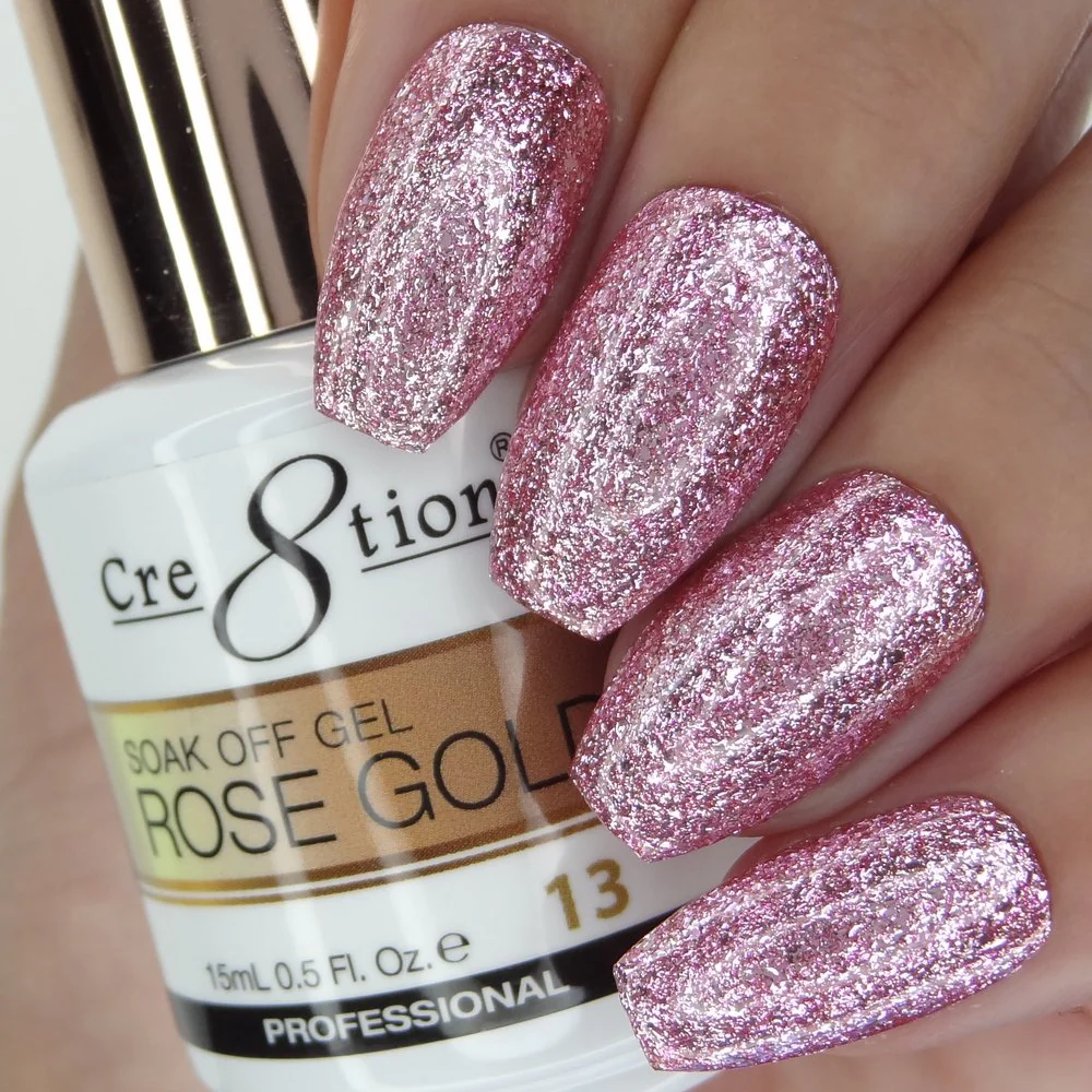 Cre8tion Soak Off Gel Rose Gold 13