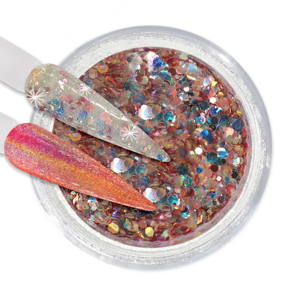 iGel Dip Powder Holo Chrome - CD12 Crisp Morning - Image 2