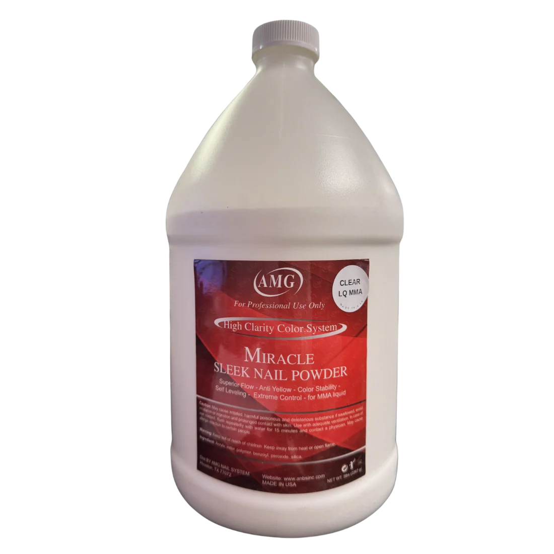 AMG Acrylic Powder Miracle Sleek - Clear (5lb)