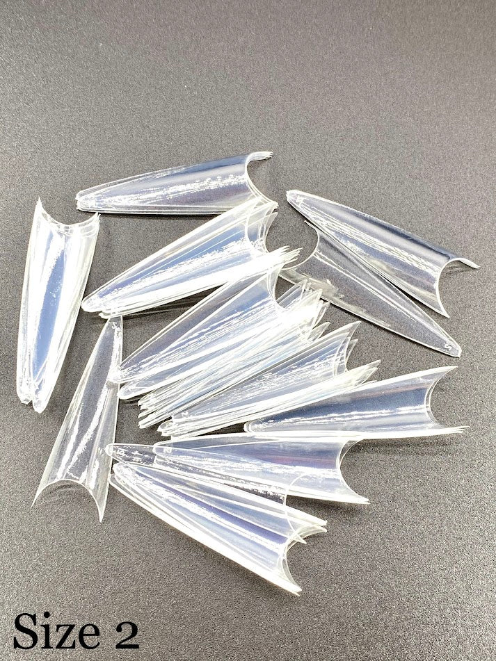 AMG Clear Stiletto Tips (0-9) - Image 3