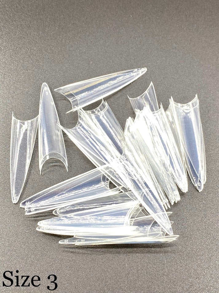 AMG Clear Stiletto Tips (0-9) - Image 4