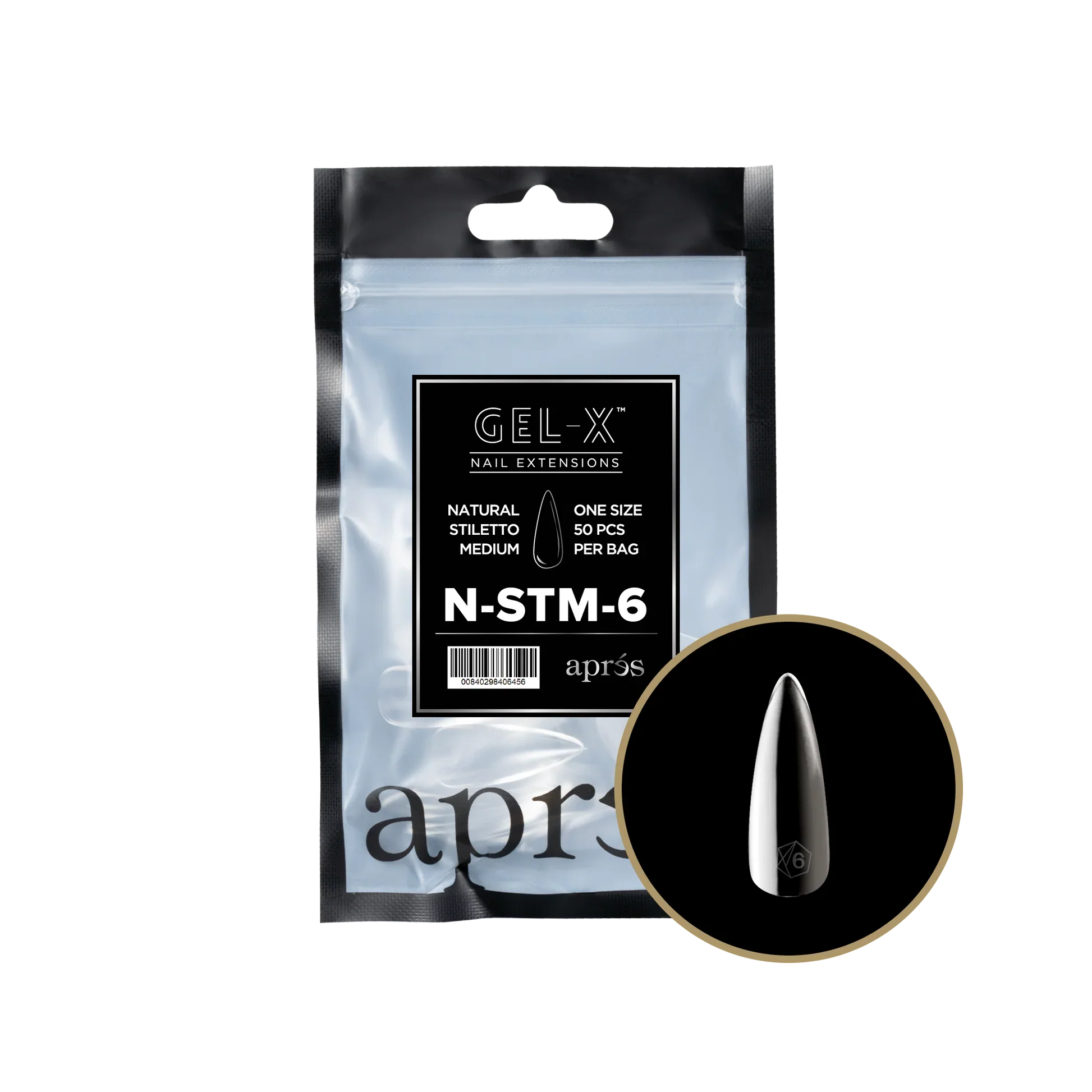 Apres 2.0 Natural Stiletto Medium Refill Bags - Image 3