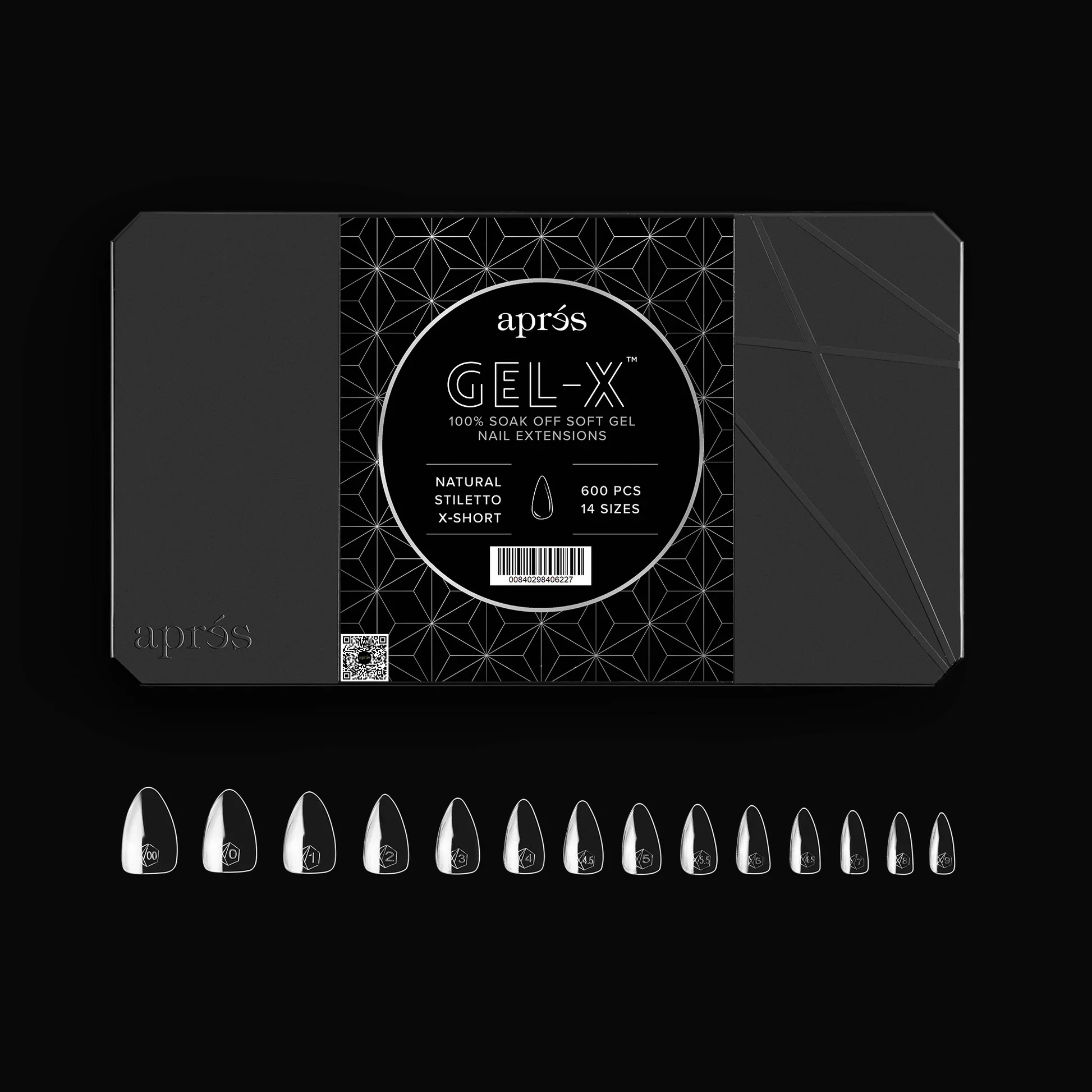 Apres Gel-X 2.0 Natural Stiletto Tip Box - Image 3