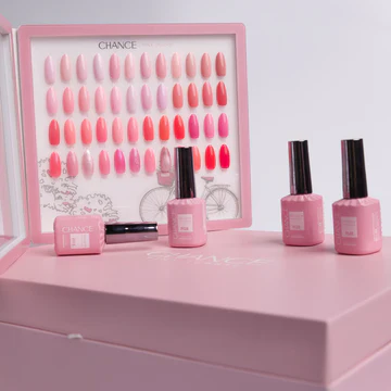 Chance "Pink Iconic" Gel Collection (48 Colors) - 24 Cre8tion Diamond Top coat 0.5oz - Image 2