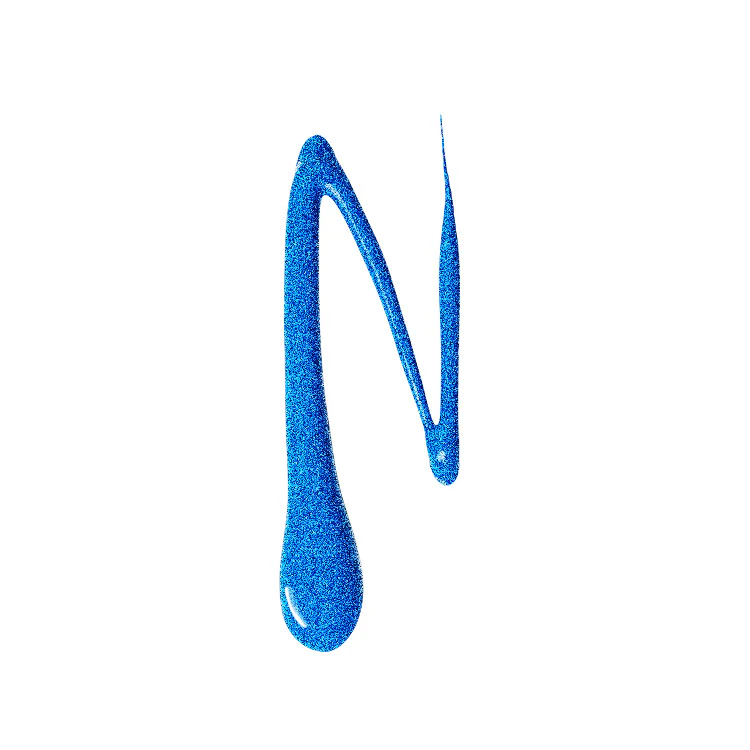 CM Detailing Nail Art Lacquer - 34 Blue Glitter - Image 3