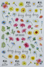 Colorful Flower Nail Art Stickers (10 Designs) - Image 3