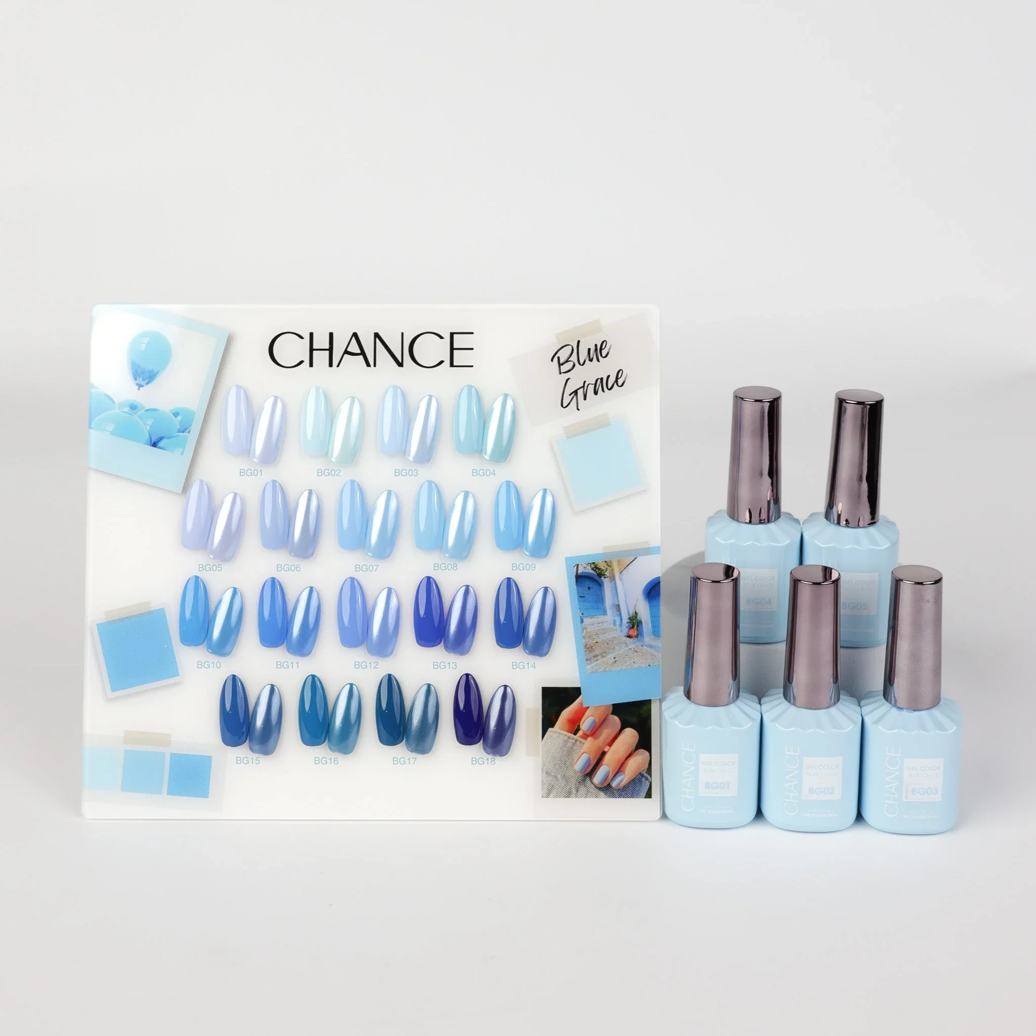 Cre8tion Chance "Blue Grace" Gel Collection (18 Colors) - Image 2