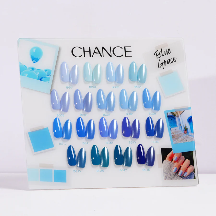 Cre8tion Chance "Blue Grace" Gel Collection (18 Colors) - Image 3