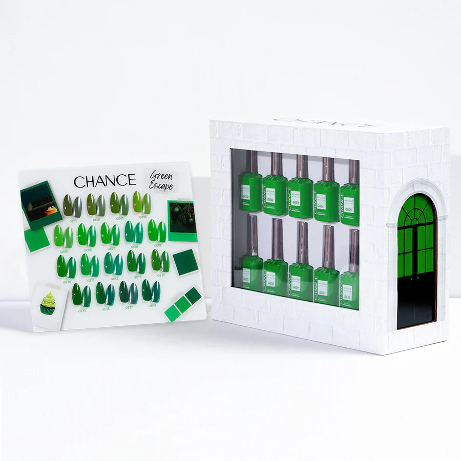 Cre8tion Chance "Green Escape" Gel Collection (18 Colors)