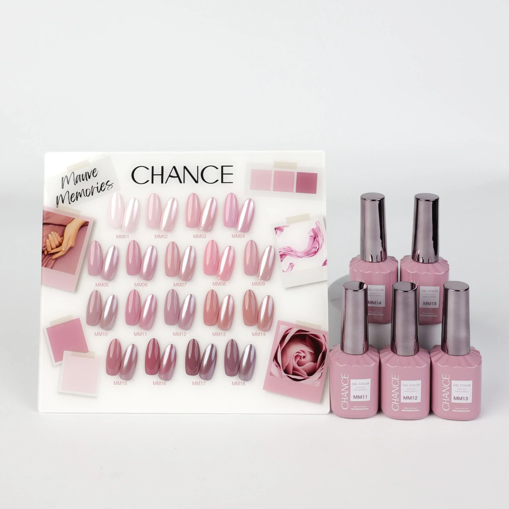 Cre8tion Chance "Mauve Memories" Gel Collection (18 Colors) - Image 2