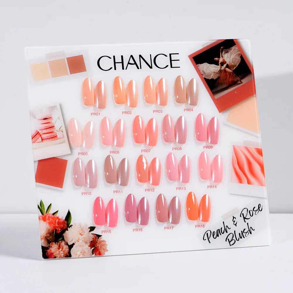 Cre8tion Chance "Peach & Rose Blush" Gel Collection (18 Colors) - Image 3