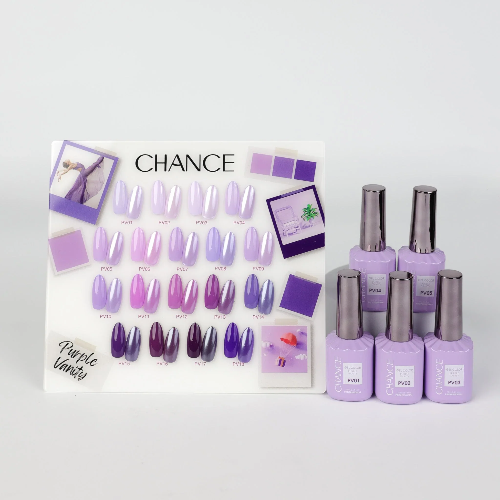 Cre8tion Chance "Purple Vanity" Gel Collection (18 Colors) - Image 2