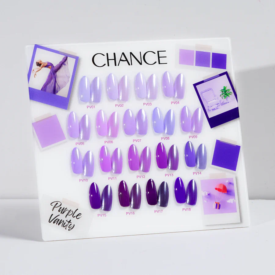 Cre8tion Chance "Purple Vanity" Gel Collection (18 Colors) - Image 3