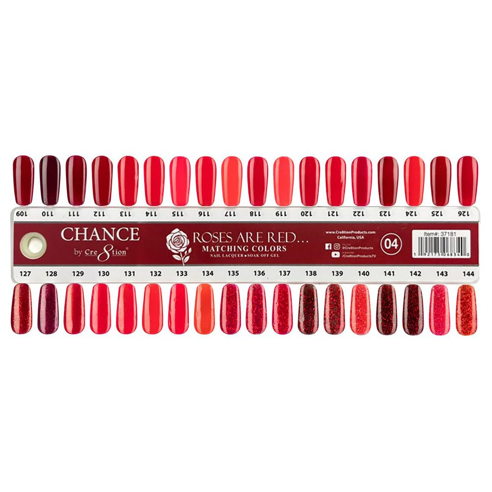 Cre8tion Chance Roses Are Red Color Chart