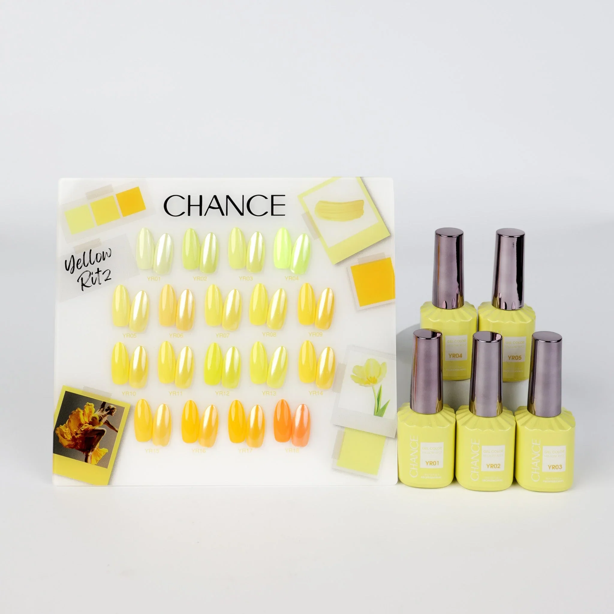Cre8tion Chance "Yellow Ritz" Gel Collection (18 Colors) - Image 2