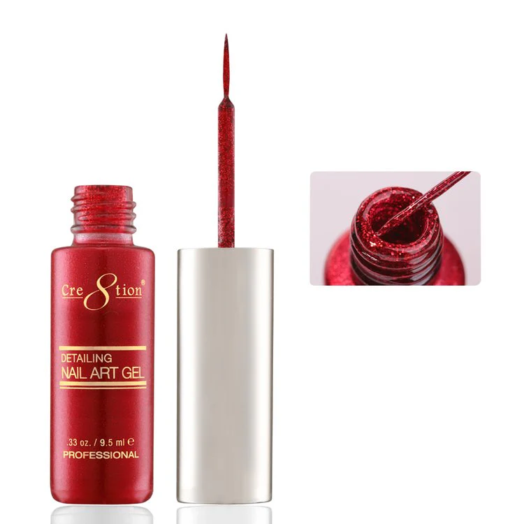 Cre8tion Detailing Nail Art Gel - 43 Christmas Red