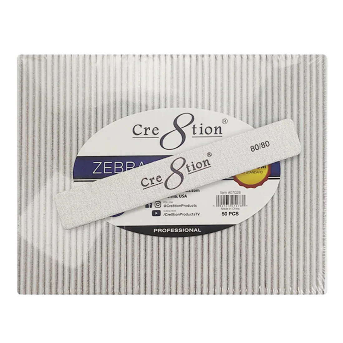 Cre8tion Jumbo Zebra Files (50pcs)