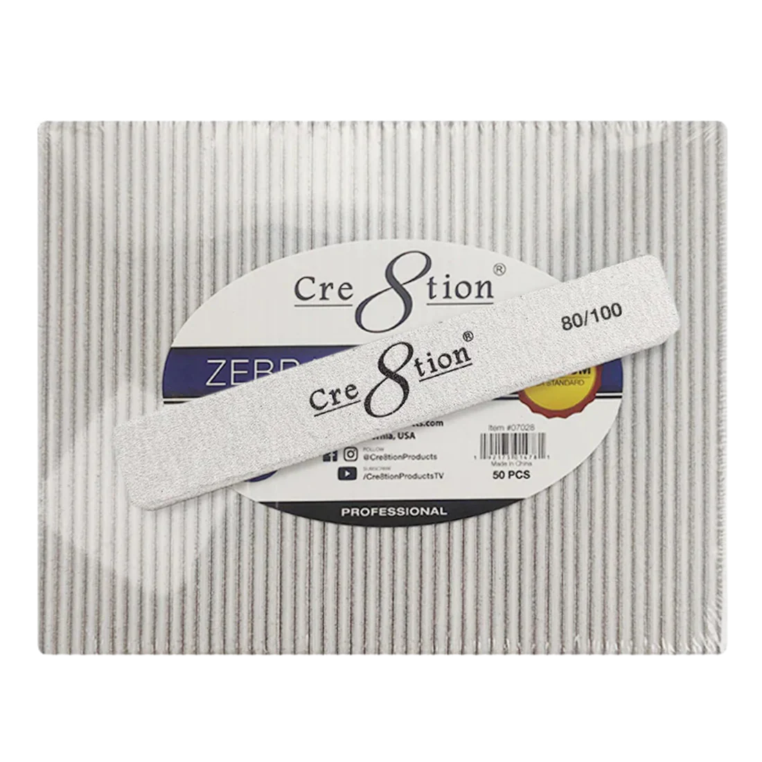 Cre8tion Jumbo Zebra Files (50pcs) - Image 3