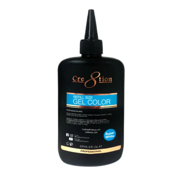 Cre8tion Super White Gel Polish (8oz)
