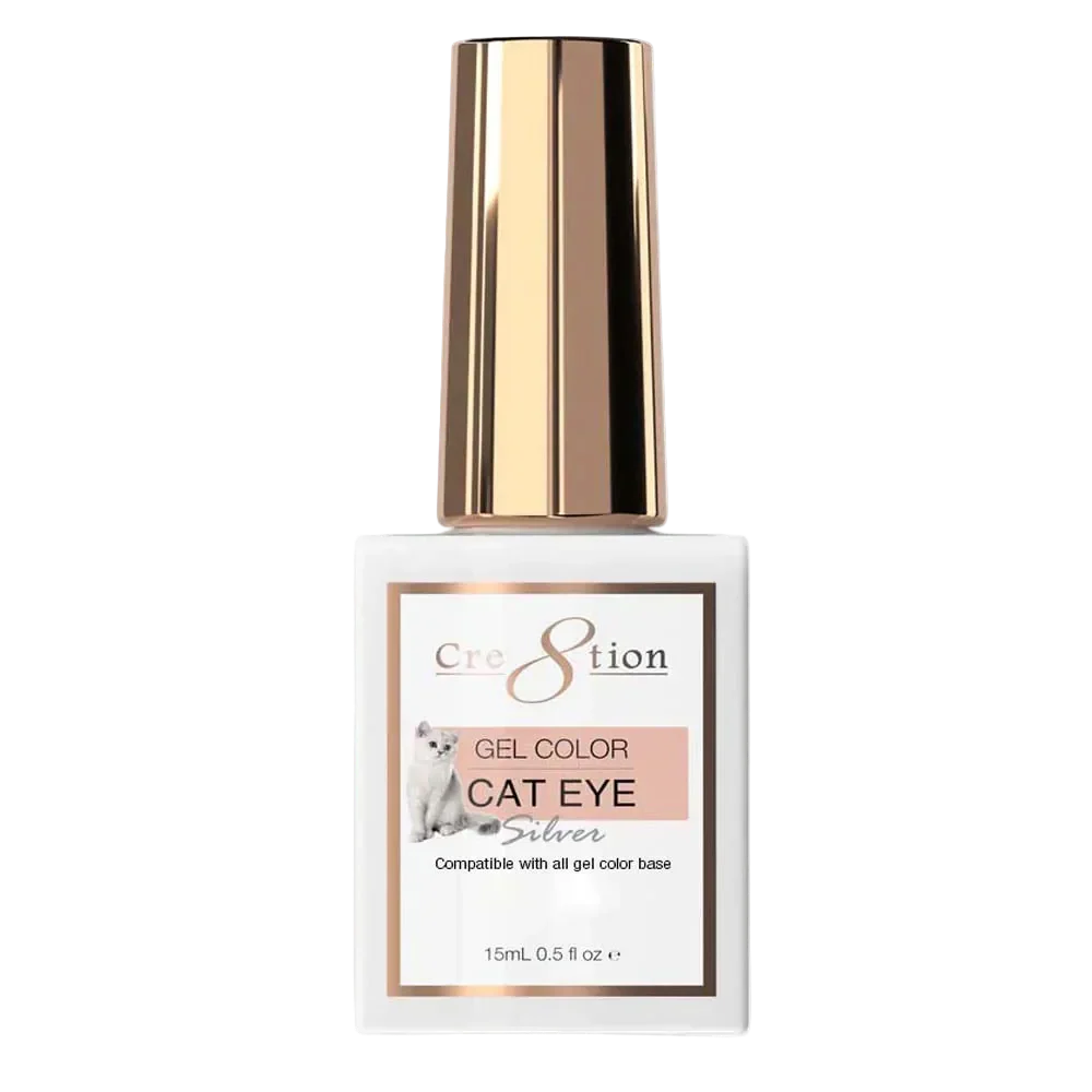 Cre8tion Winter Cat Eye Gel - Silver