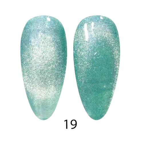 DC 9D Unicorn Cat Eye Gel - 19 Aqua Freckles - Image 2