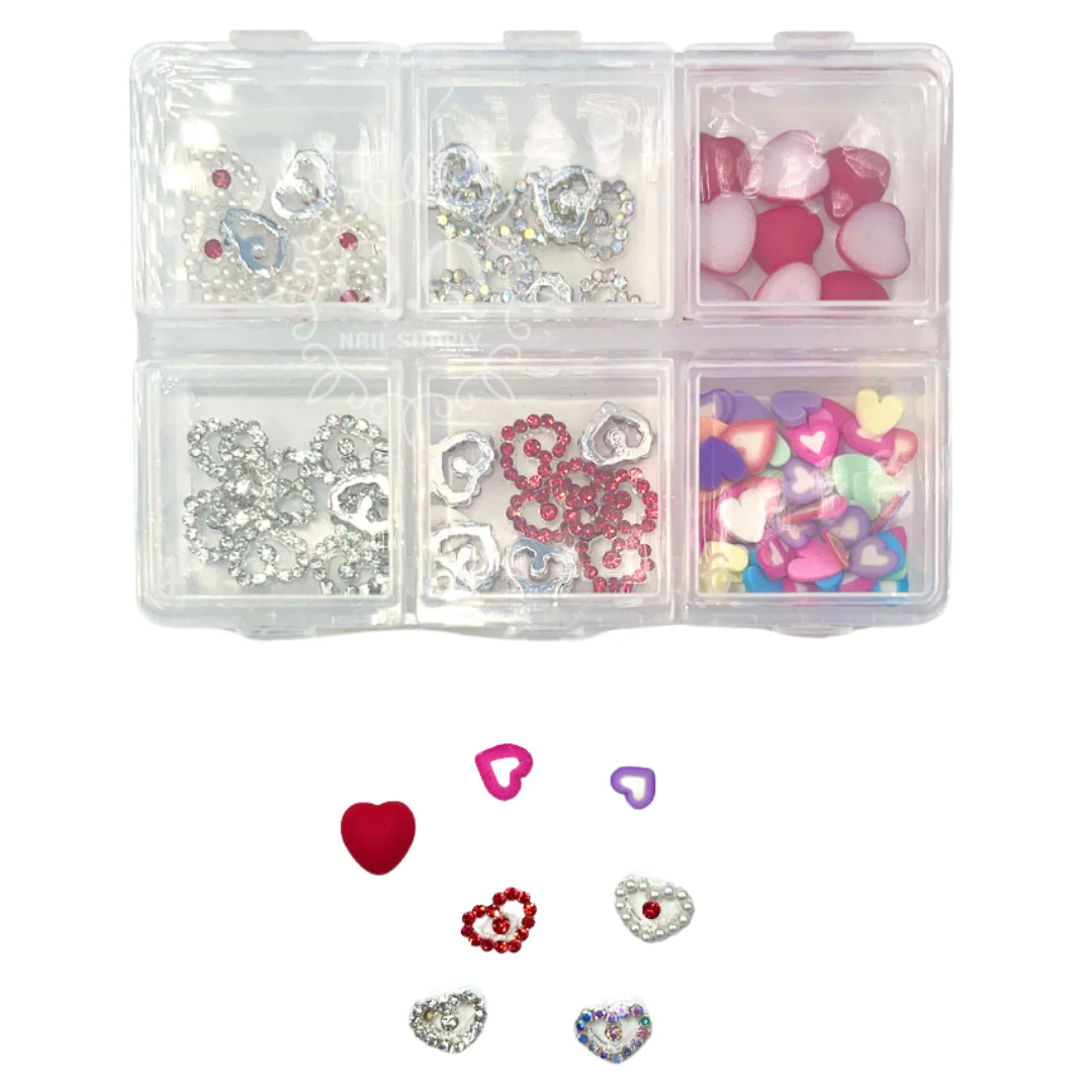 Heart Nail Charms (3 Styles)