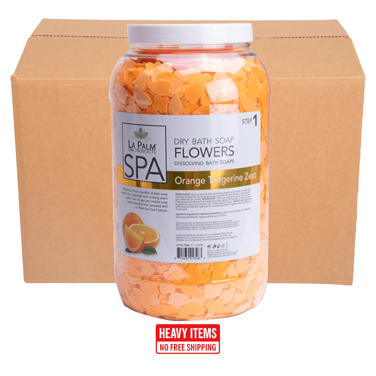 LaPalm Dry Bath Soap Flowers (Case of 4)