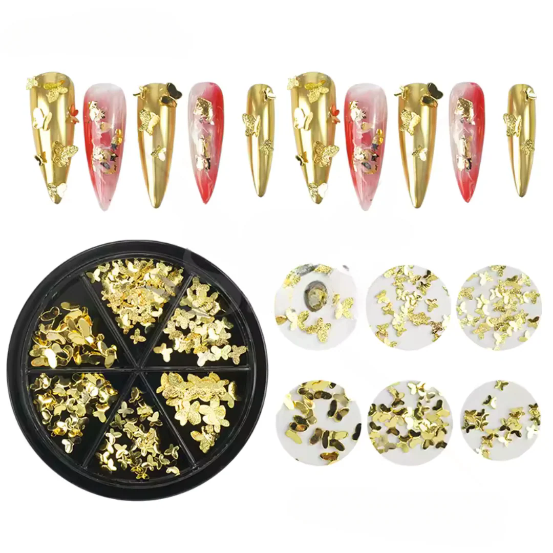Metal 3D Butterfly Charms - Image 2