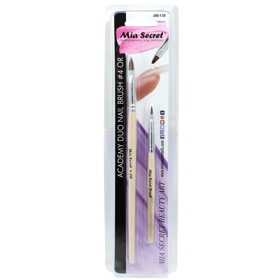 Mia Secret Academy Duo Nail Brushes - Image 3