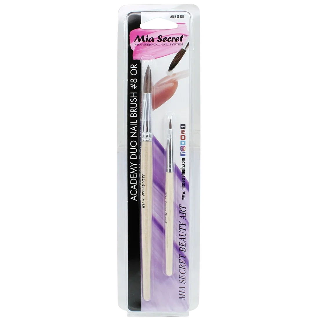 Mia Secret Academy Duo Nail Brushes - Image 5
