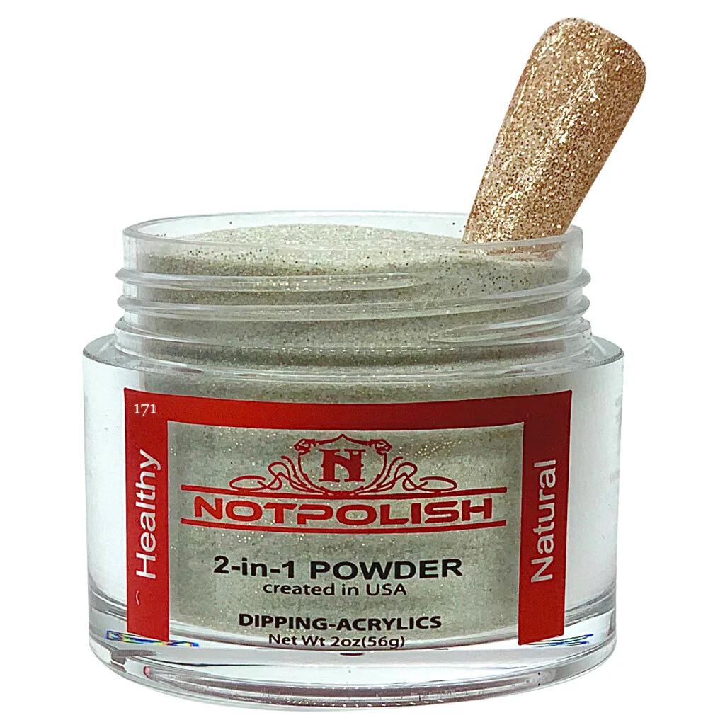 Not Polish Dip & Acrylic Powder - OG 171 Champagne Gold - Image 3