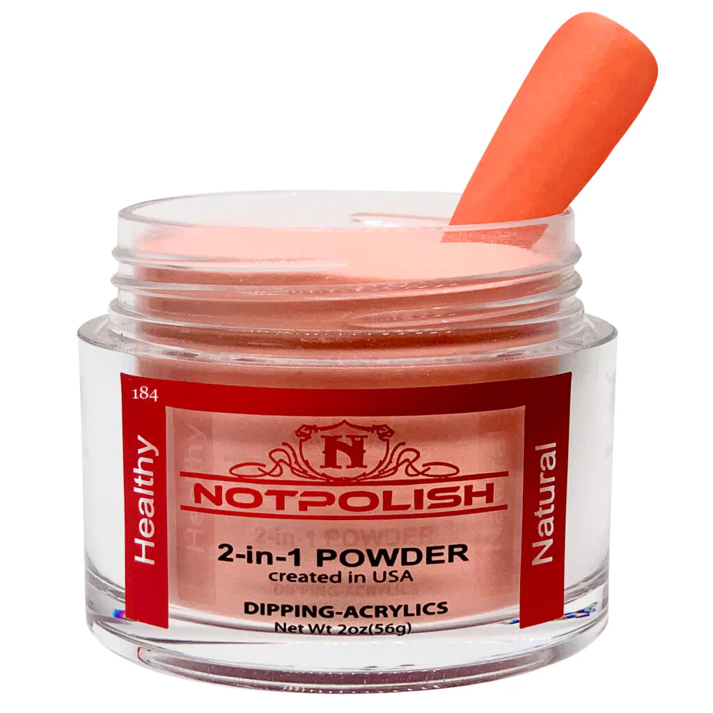 Not Polish Dip & Acrylic Powder - OG 184 Candied Peach - Image 3