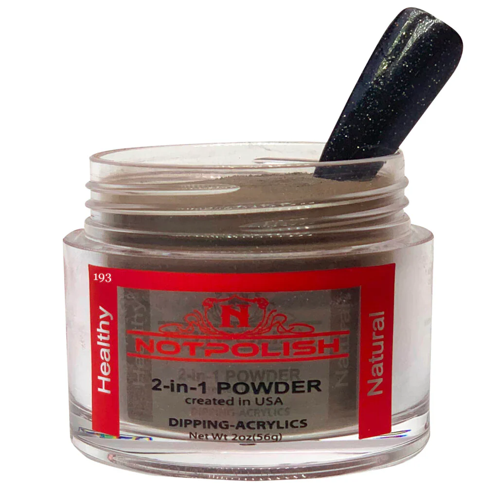 Not Polish Dip & Acrylic Powder - OG 193 Black Diamond - Image 3