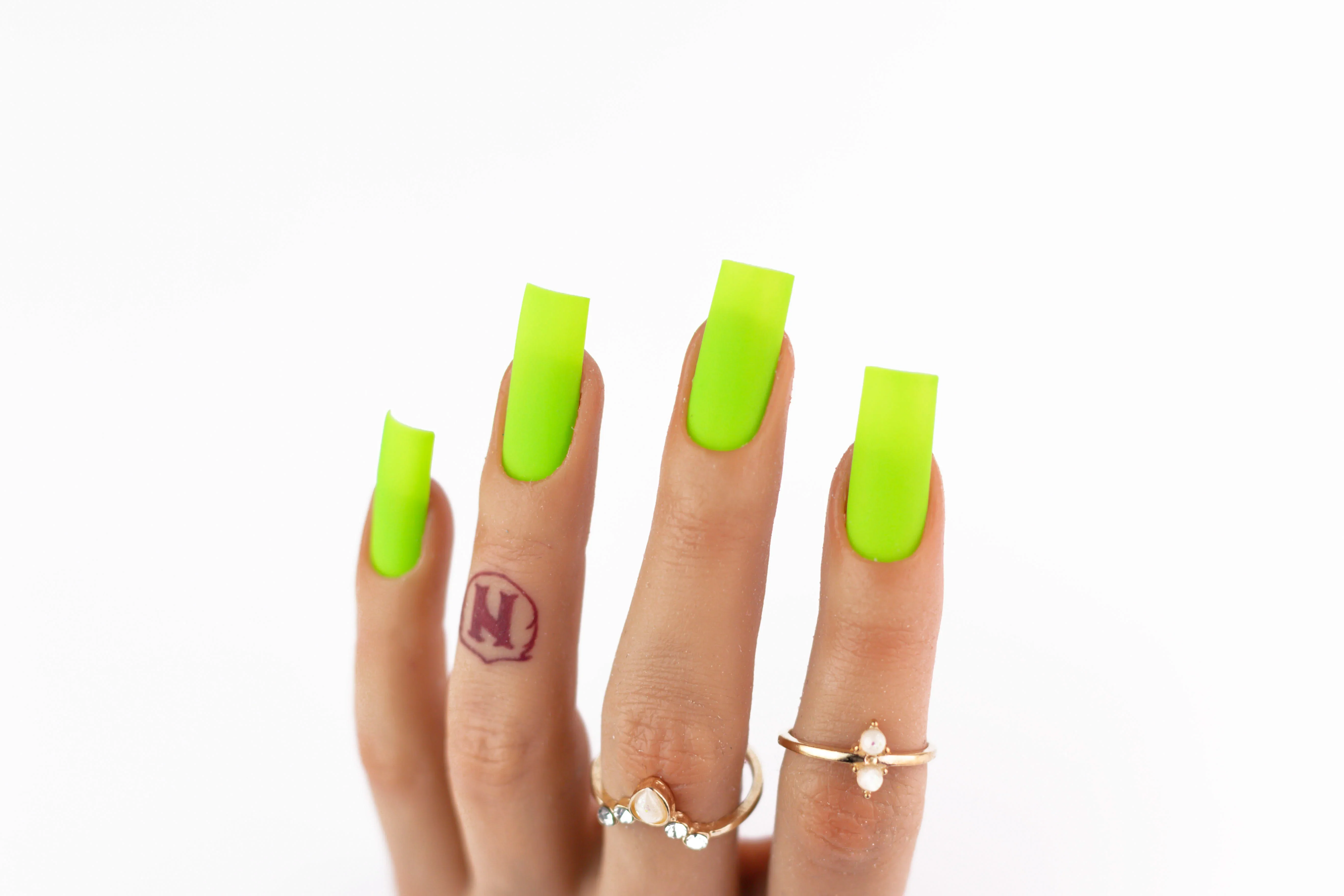 Not Polish Gel Duo - M100 Hot Lime Bling - Image 3