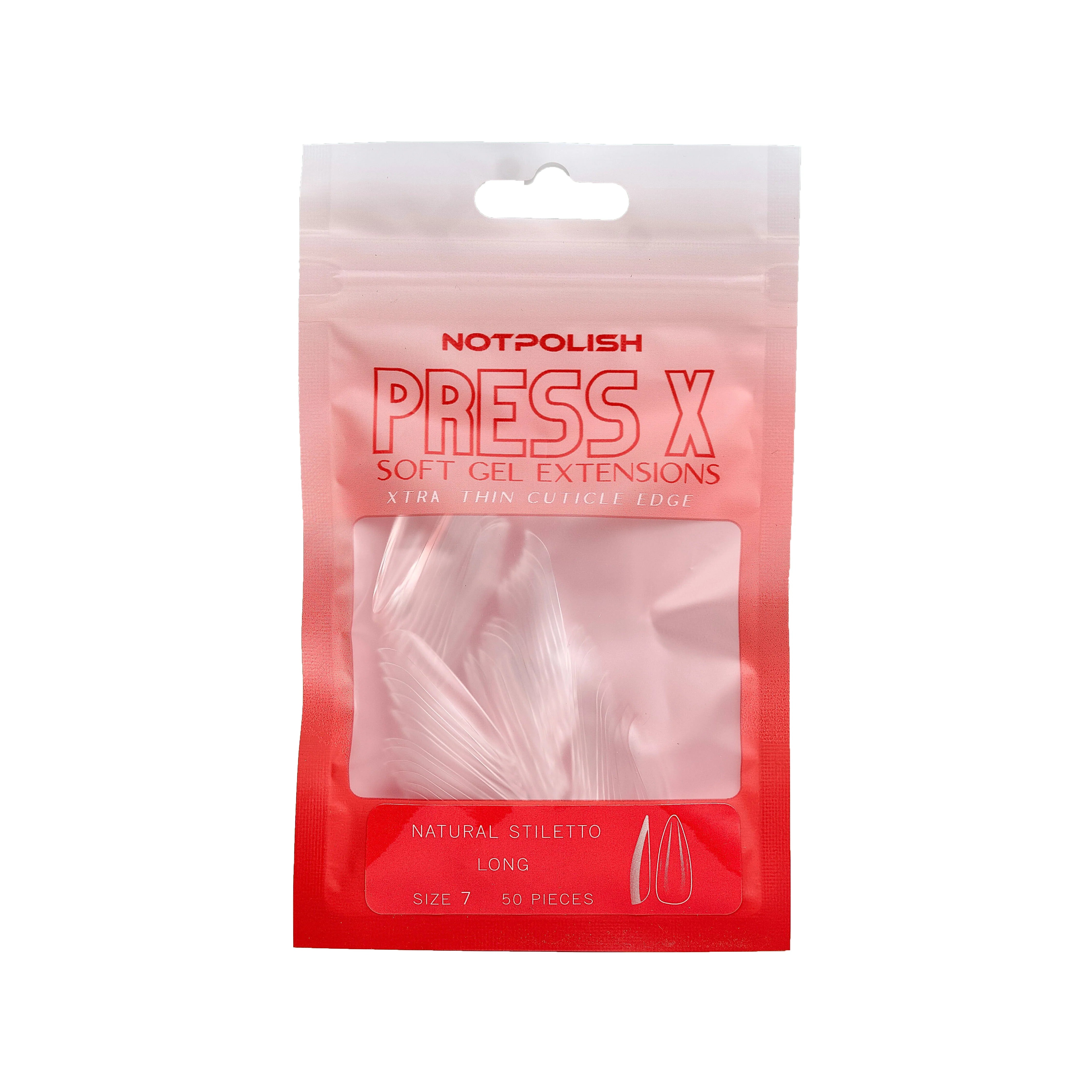Not Polish Natural Press X Refill Bags - Stiletto Long