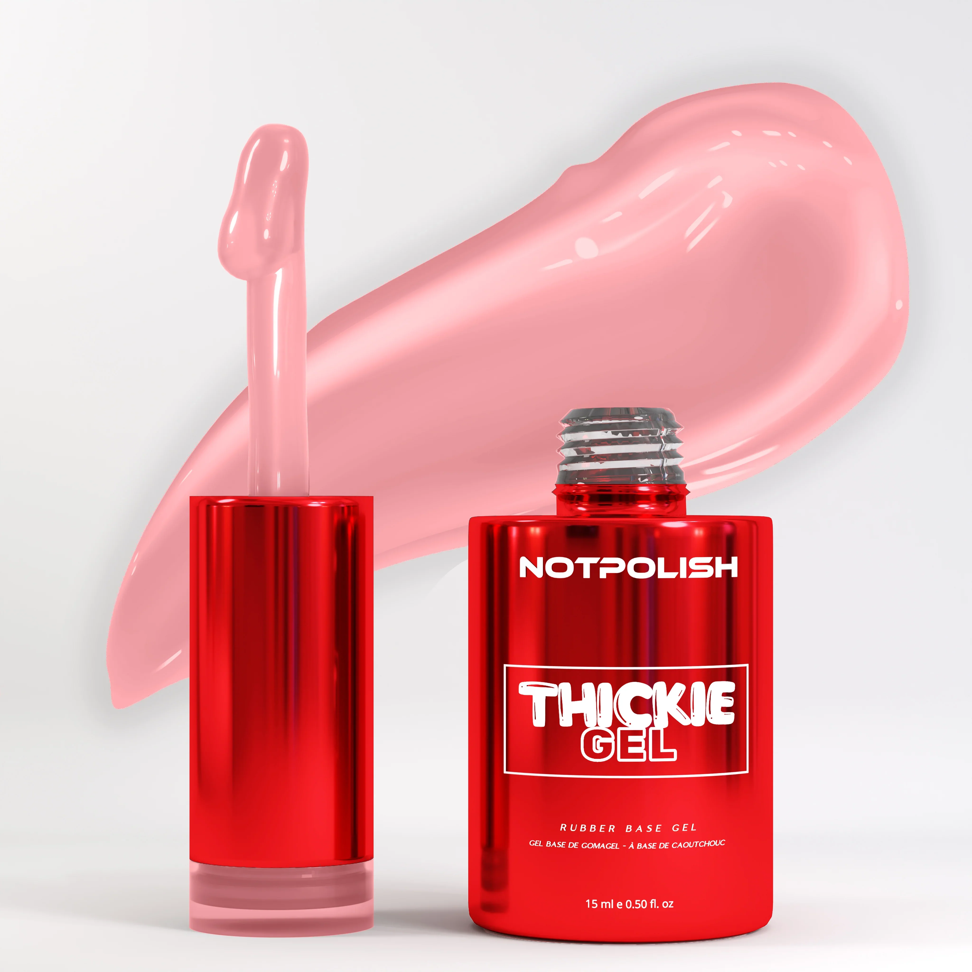 Not Polish Thickie Rubber Base Gel - TG06 Pink Pearl (0.5oz)