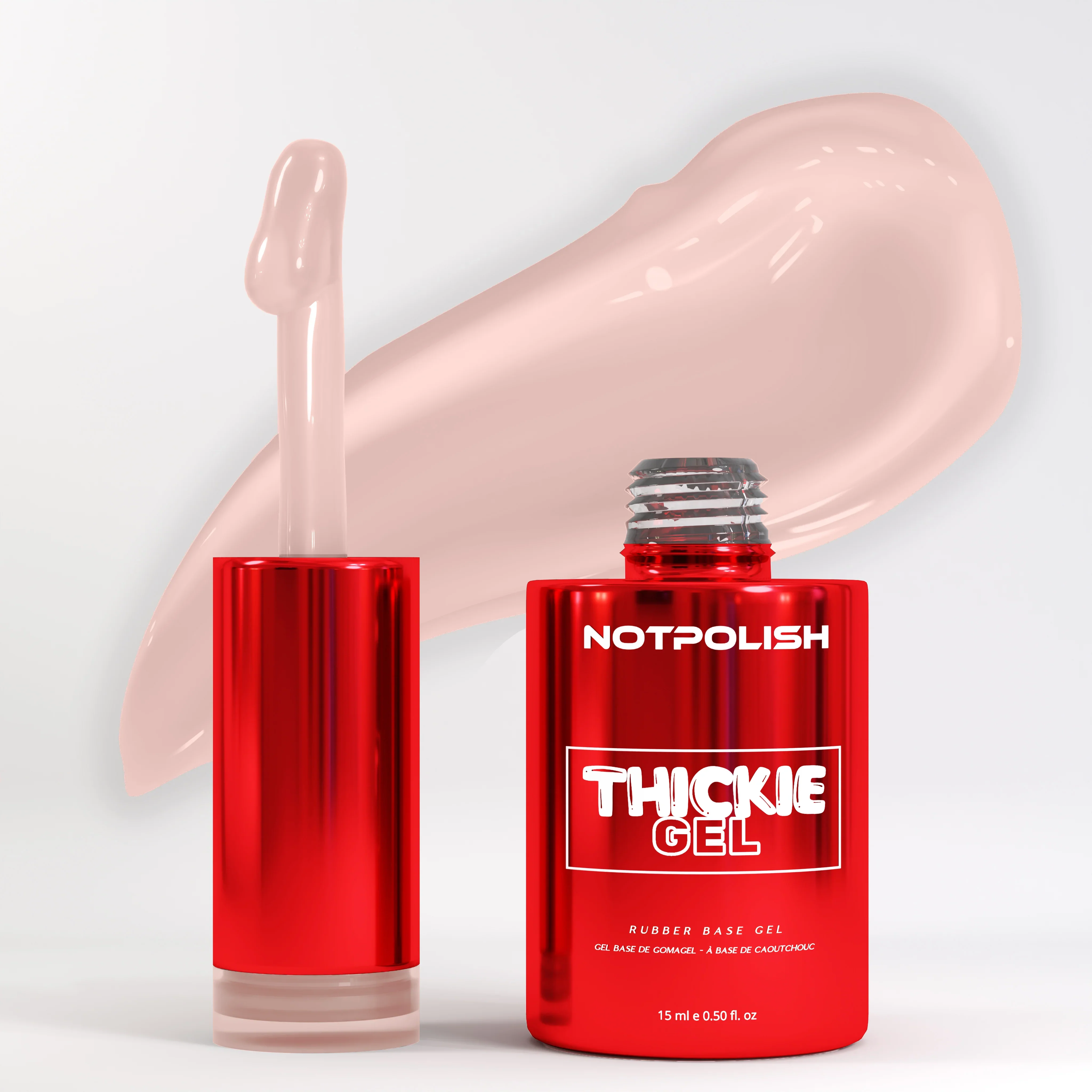 Not Polish Thickie Rubber Base Gel - TG04 Pale Nude (0.5oz)